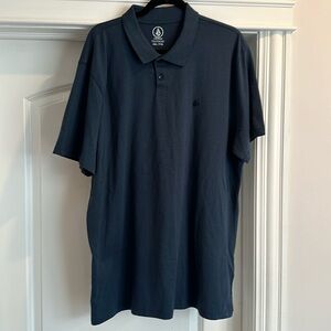 Men’s Volcom XXL Blue Navy Polo Golf Shirt